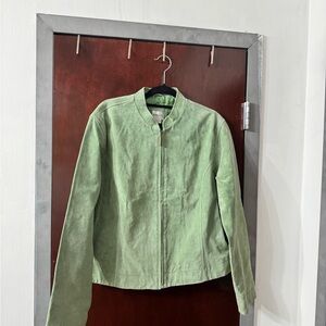 Chico's Light Green Utility Jacket